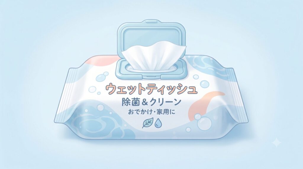 ウエットティッシュは必須