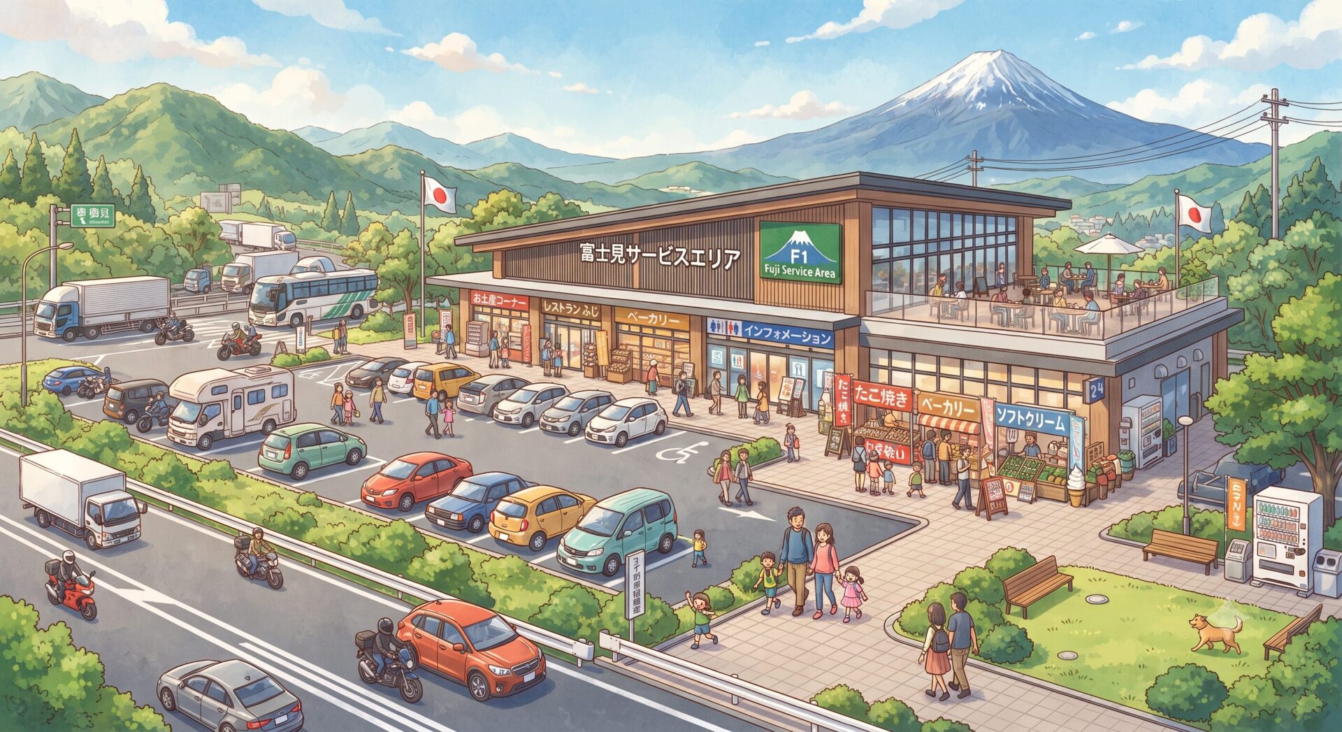 子連れでサービスエリアを楽しむ工夫
