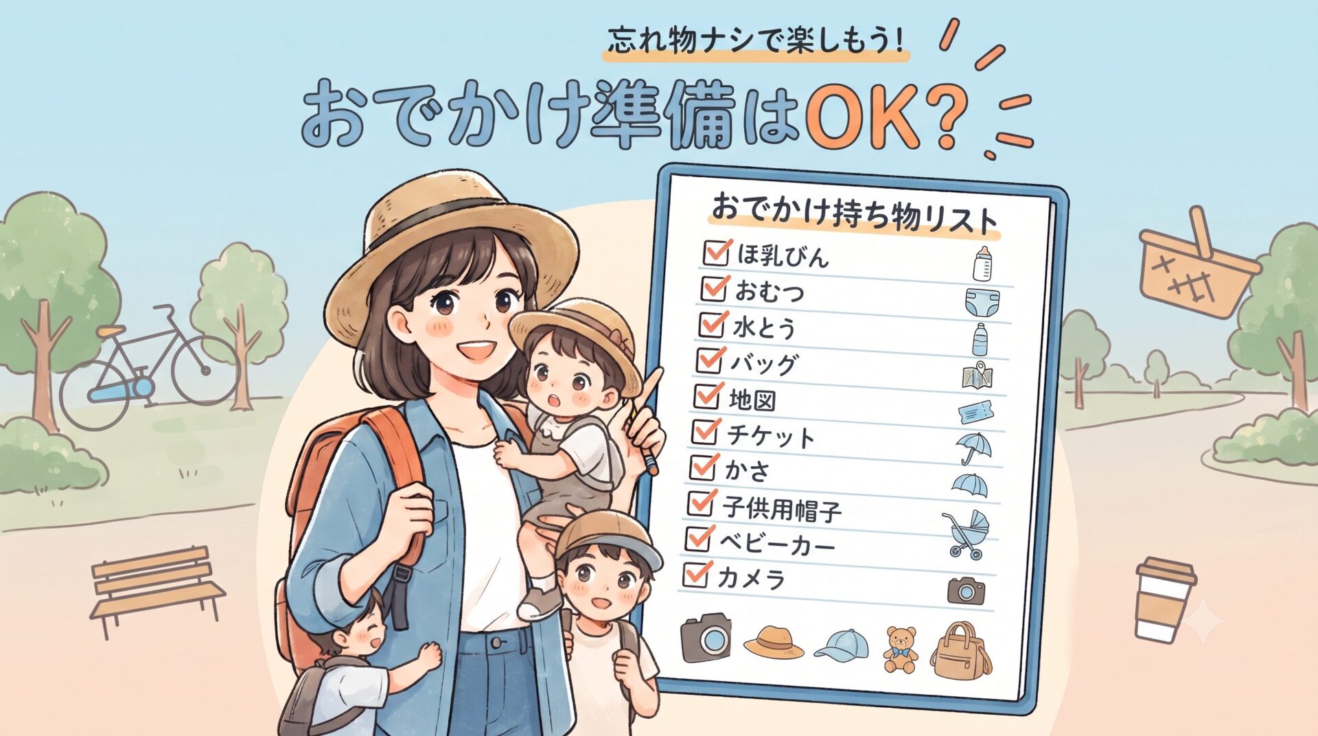 子連れお出かけチェックリスト