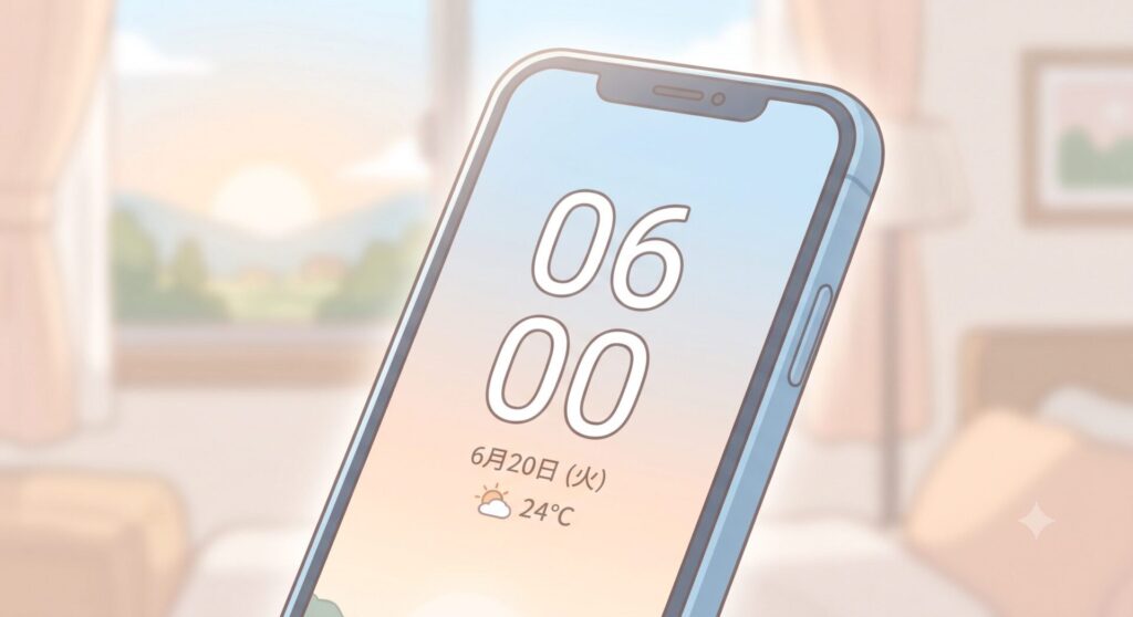 朝早くしすぎない